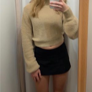 olivaceous turtleneck sweater